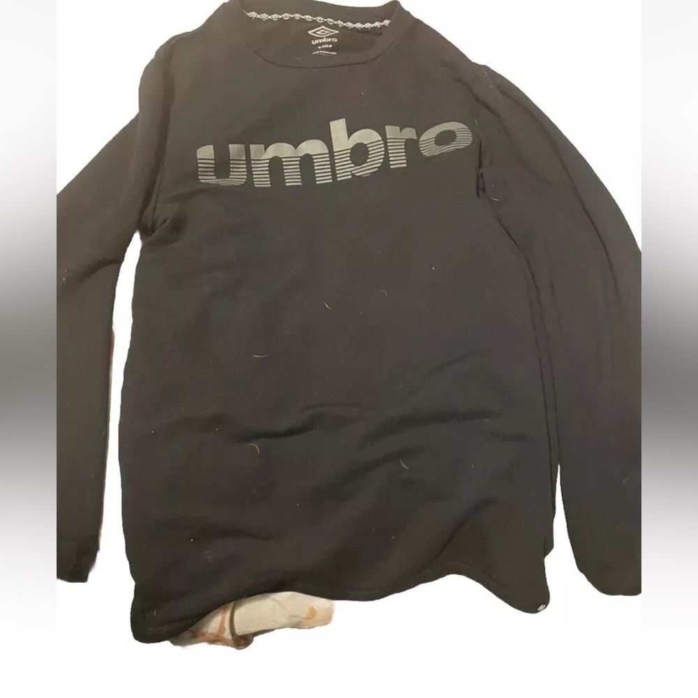 Umbro Men’s Long Sleeve Shirt Black Small